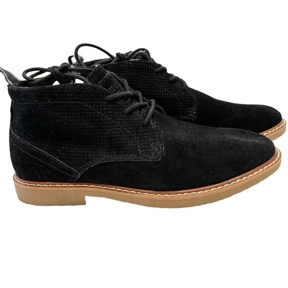 NEW Steve Madden Hardenn Men's Black Suede Leather Lace-Up Chukka Ankle Boots - Picture 4 of 13